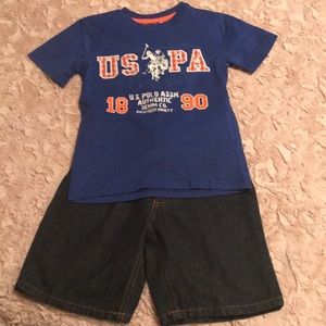 U.S. Polo Assn. Denim Short Set size 5